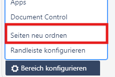 Dialog „Verschieben" mit Drag-and-Drop-Ansicht der Seitenhierarchie